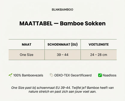 Bamboo Ankle Sokken — Zacht & Ademend voor Gevoelige Huid