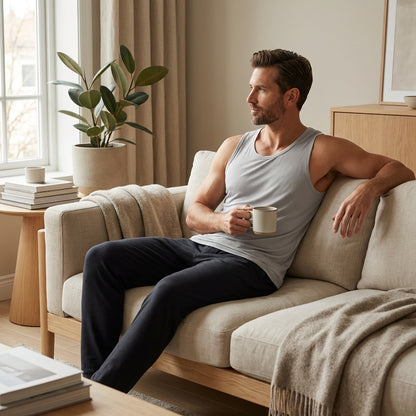 Bamboo Tank Top Heren — Zacht & Ademend voor Gevoelige Huid