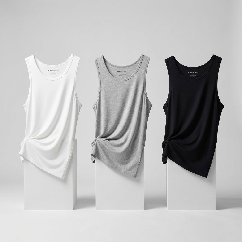 Bamboo Tank Top Heren — Zacht & Ademend voor Gevoelige Huid