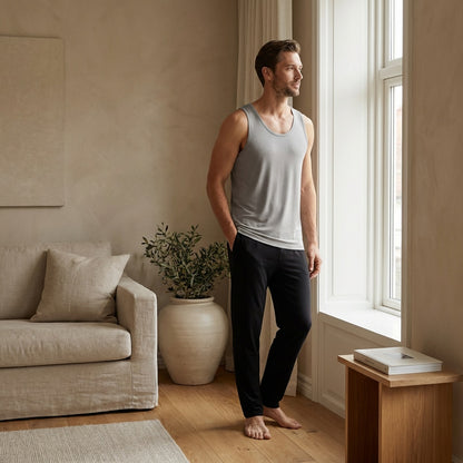 Bamboo Tank Top Heren — Zacht & Ademend voor Gevoelige Huid