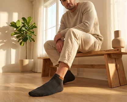 Bamboo Ankle Sokken — Zacht & Ademend voor Gevoelige Huid