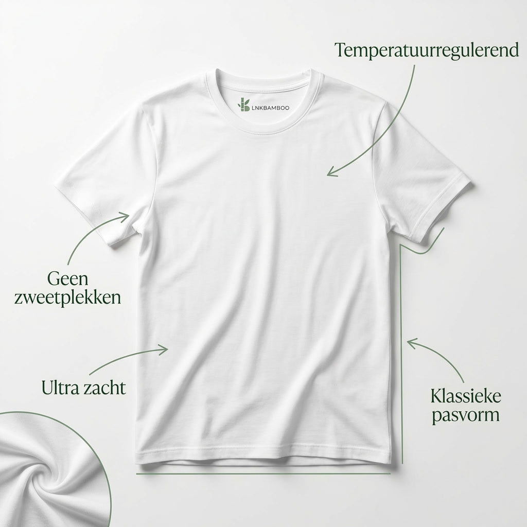 Bamboo T-Shirt — Unisex | Hypoallergeen & Ultra Zacht voor Gevoelige Huid